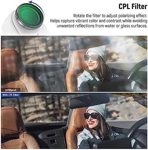 Нови 6 броя Поляризиращи филтри за екшън камера Insta360 GO 2 GO 3