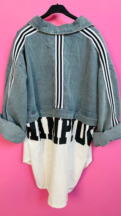 Cămașă sport damă unică (blug + 23, model oversize)