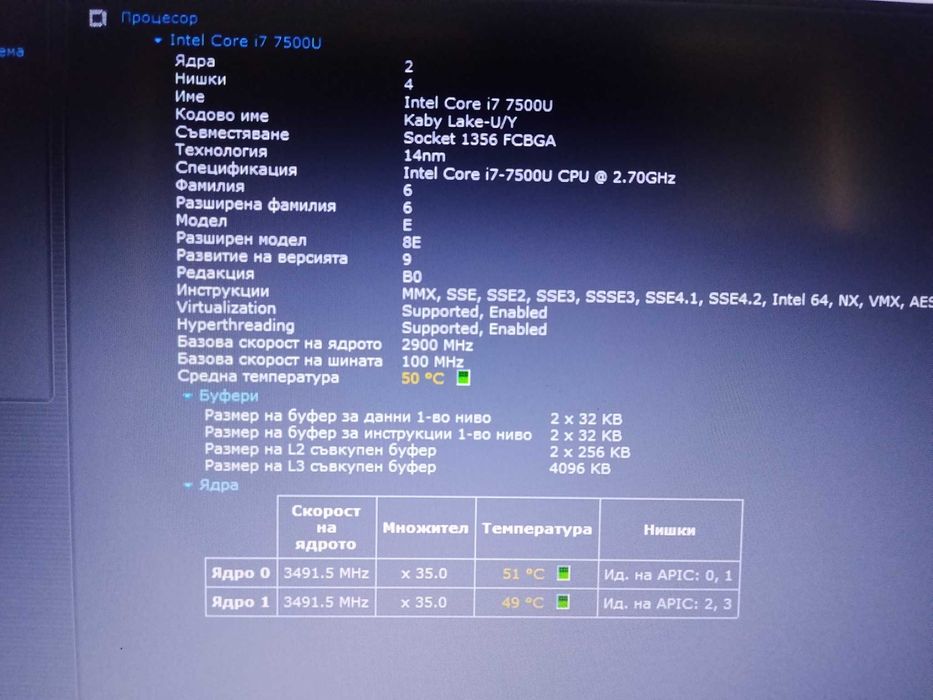 Asus R556UQK FullHD Intel Core i7 /12GB/SSD 256GB/ 2часа батерия/чанта