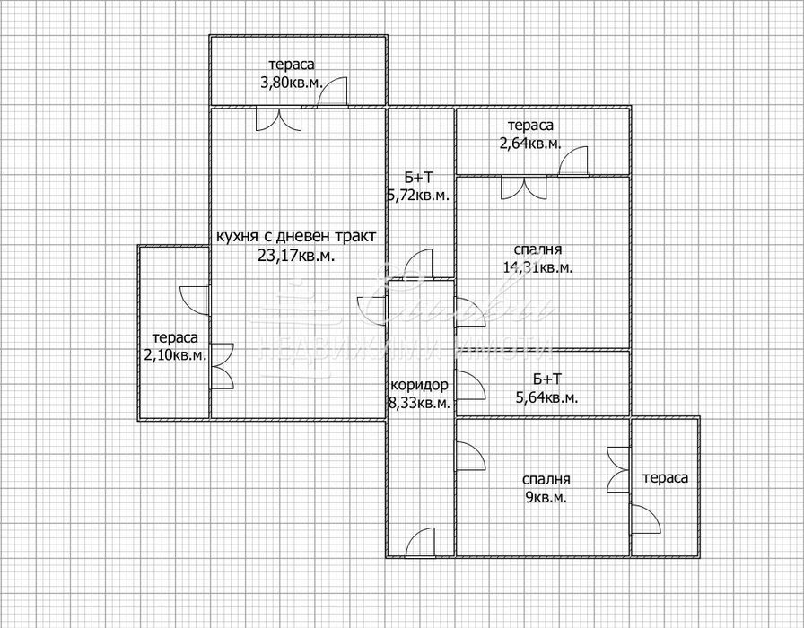 Продава се Тристаен апартамент в Търговище, Център - 120 кв.м за 1234 €/кв.м - Снимка #10