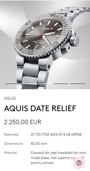 Oris Aquis În Stare Foarte Bună