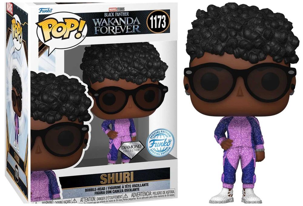 Funko POP Marvel: ключодържател и фигура Black Panther Shuri