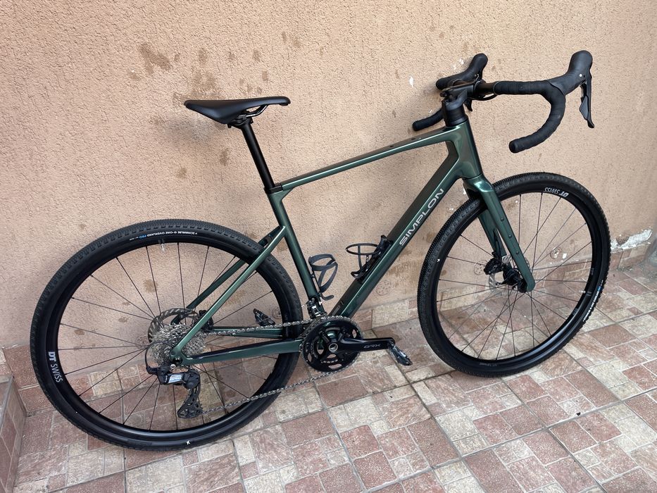 Bicicleta cursiera gravel Carbon 2x12 GRX frane hidraulice DT-Swiss