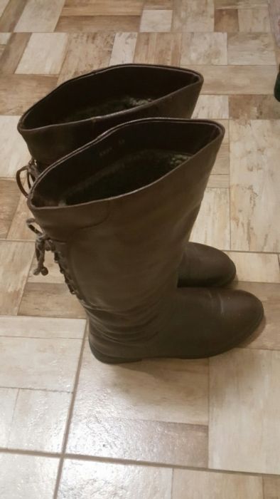 Кожени дамски ботуши
