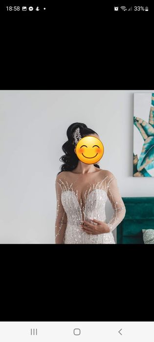 Rochia mireasa sirenă XS/S