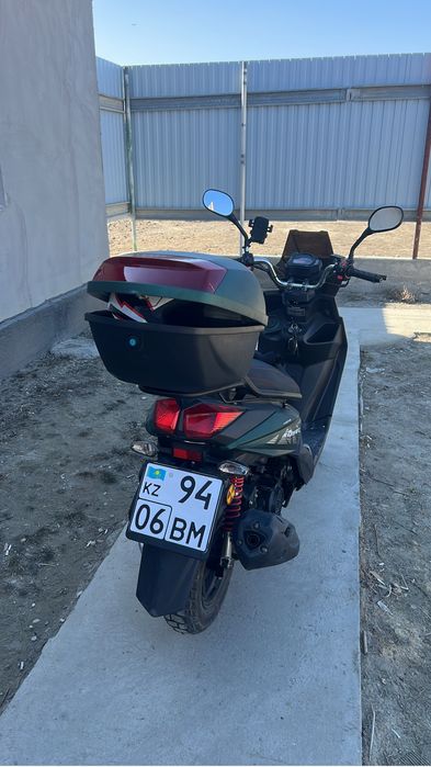 Скутер Самурай зеленный 49 кубов