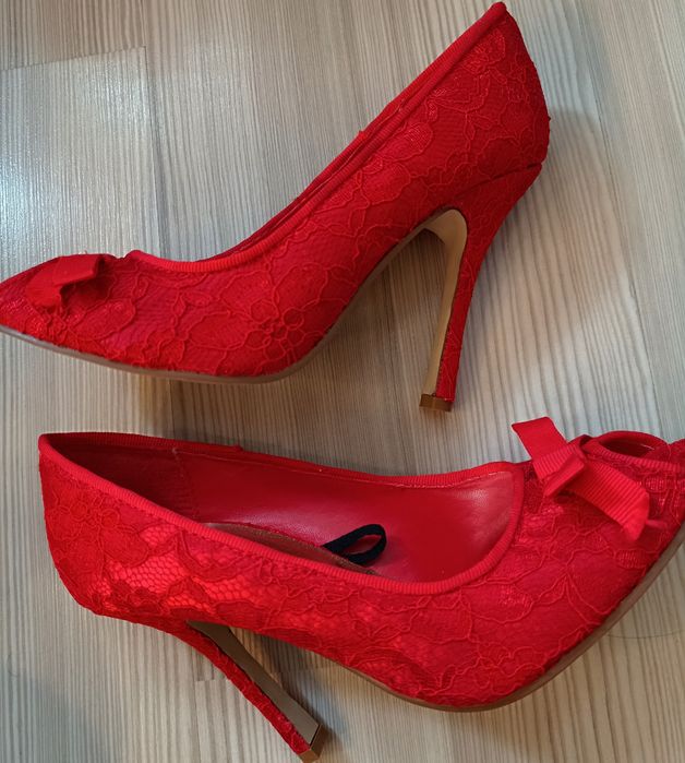 Pantofi mireasa oiele, platforme, iele mărime 35 Nou