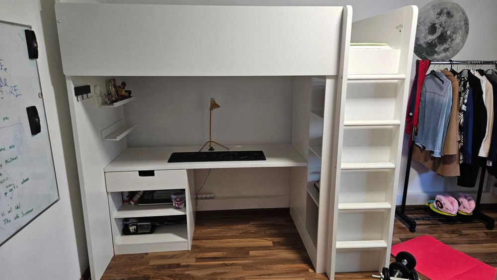 Pat supraetajat si birou IKEA SMÅSTAD