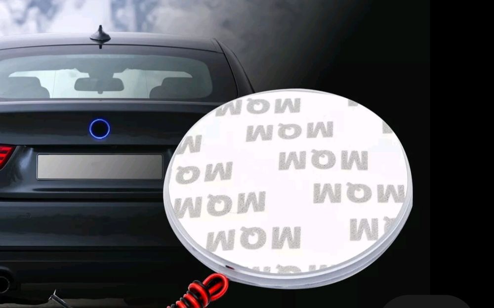 LED  стикер с лого на емблема BMW 82 мм