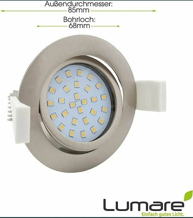 Spot led încastrat 4 w , 400 lumeni, 20 lei/bc