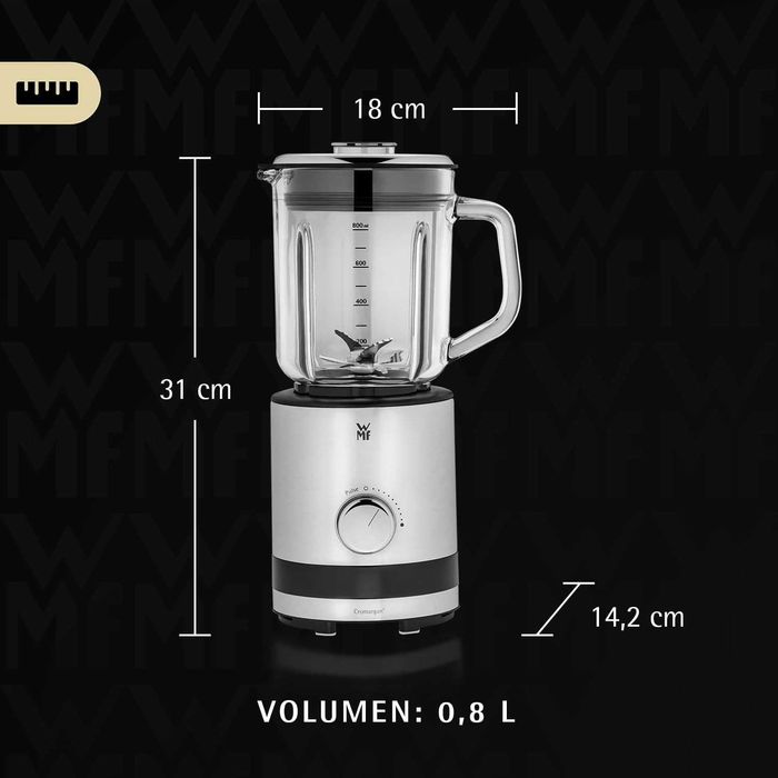 WMF Блендер KitchenMinis 0.8л;6ножа ;5степени;400W