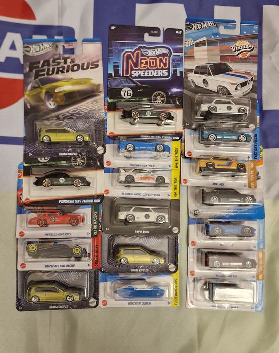 Hot Wheels и Matchbox колекционерски модели 2020-2024