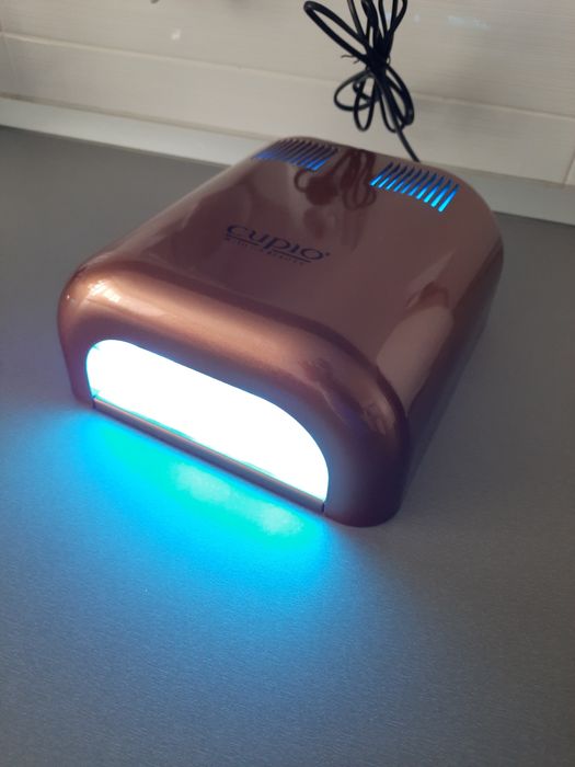 Set cupio unghii manichiura lampa uv suport tips cleste