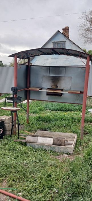 Беседка шашлычная с декором