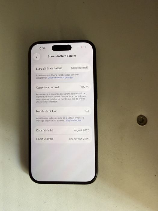 Iphone 15 128 GB 100% Baterie