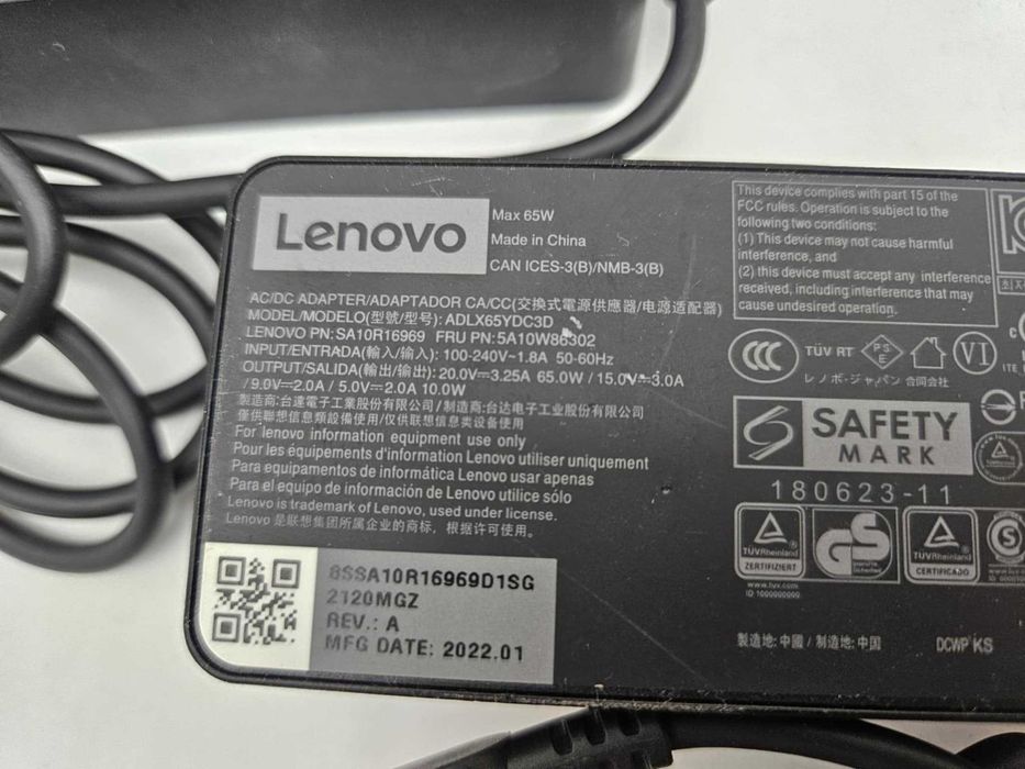 +Гаранция! Зарядно захранване за лаптоп Type-C Dell Lenovo HP 65W