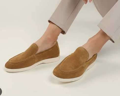 Pantofi casual 43 43.5 slip on Sartoriale OMNIO NOI piele naturala