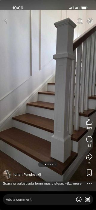 Scari lemn masiv! Montaj finisaj lemn masiv!
