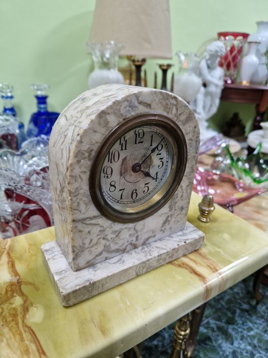 Стар рядък антикварен френски настолен часовник