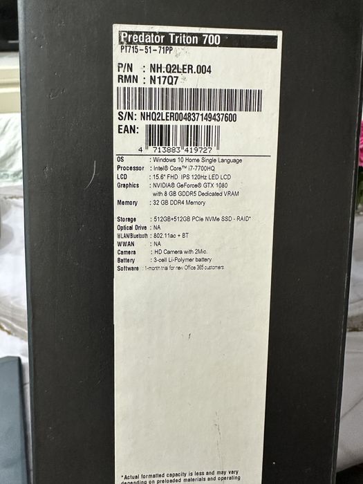 Мощный Acer Predator Triton 700