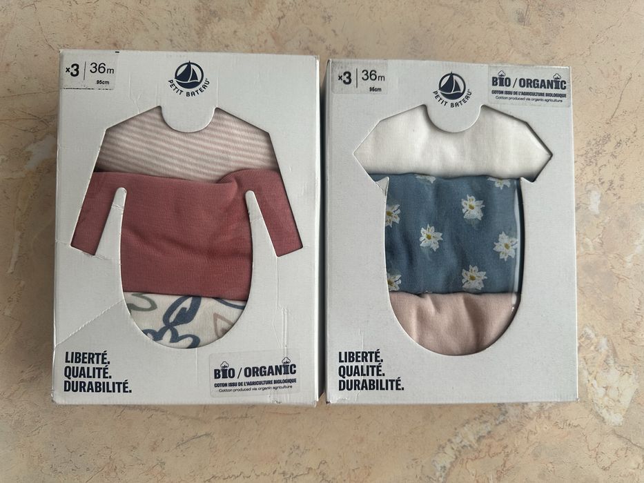 Бодики Petit Bateau 36 мес 3 года новые запечатанные