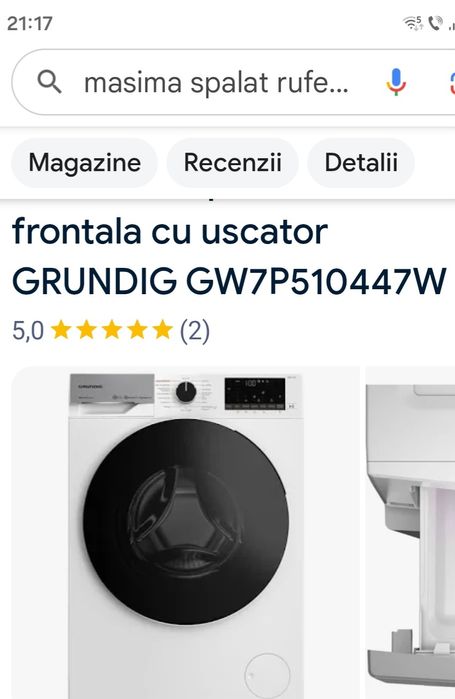 masina de spalat cu uscator incorporat  Grundig