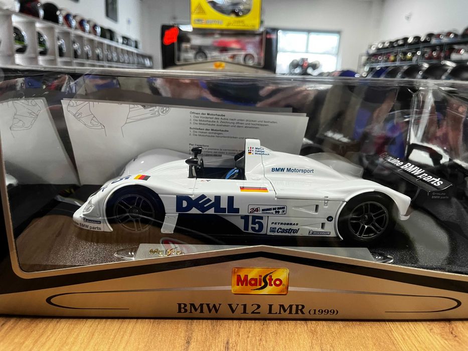 Колекционерки модел метална количка MAISTO BMW V12  LMR LE MANS 1999г.