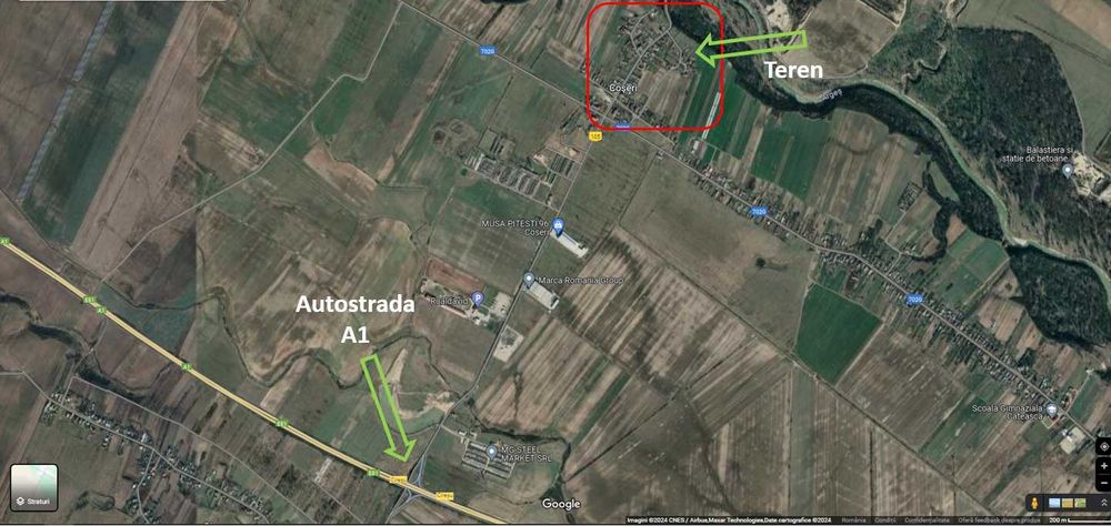 Teren de vânzare - Jud. Argeș, Comuna Căteasca, Sat Coșeri