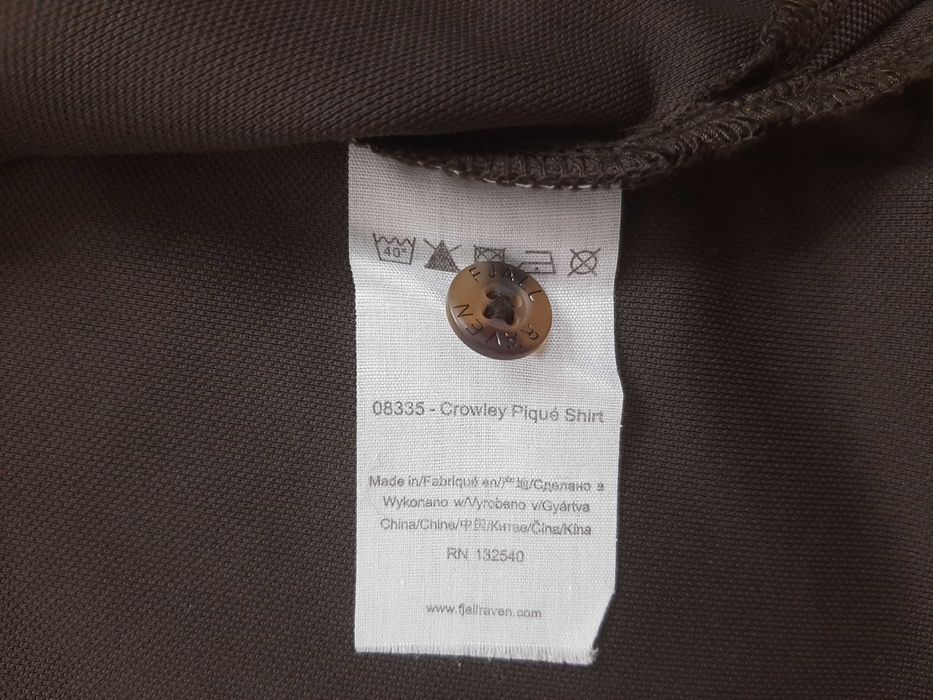 Fjallraven Crowley - Оригинална мъжка тениска с яка размер M