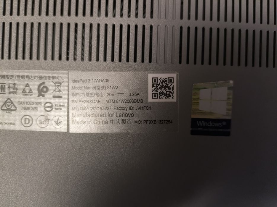 Lenovo ideapad 3 17ADA05 за части