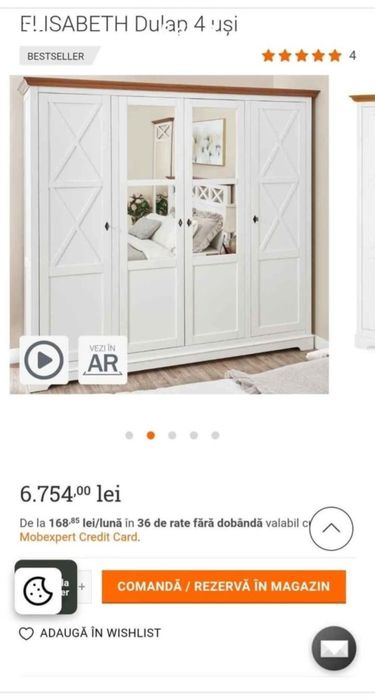 Dormitor Mobexpert Elisabeth complet