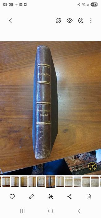 1906 Curs Procedură Civilă Prof Dem Negulescu carte veche litografiata