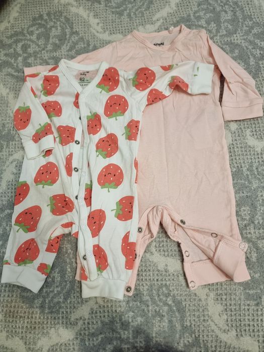 Lot hainute bebe fetita marimea 62, 6 piese, 0-3luni