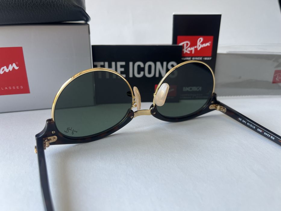 Ochelari de soare RAY BAN 4246 Clubround Noi.