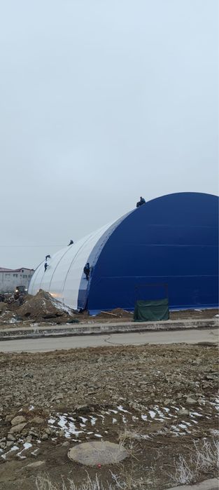 Тенты на ангары , Утепление ангар