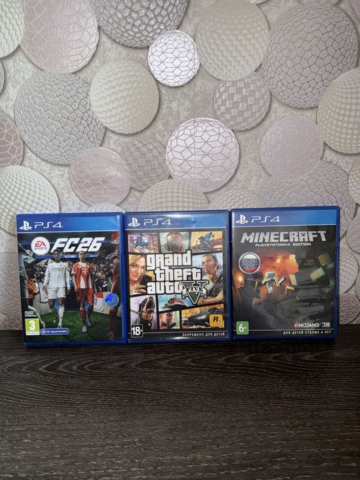 Fc 26 Gta 5 Minecraft диски пс4
