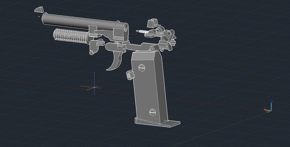 Beretta M9 - Proiect Autocad
