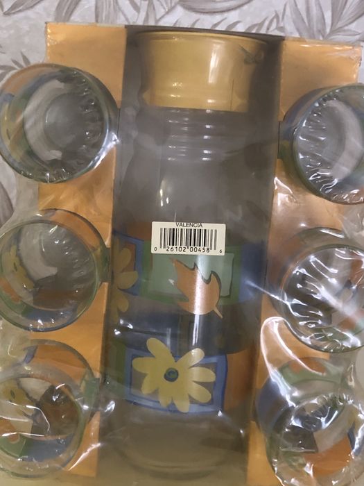 Набор грпфин и6 бокалов