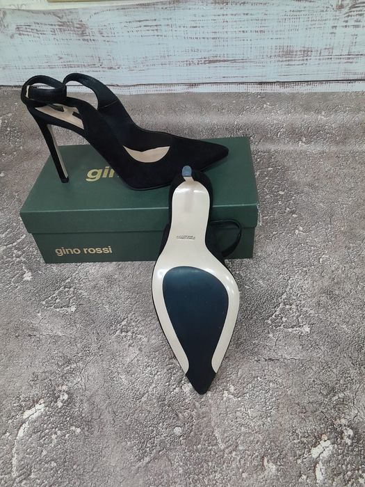 sandale Gino Rossi noi,  din piele naturala