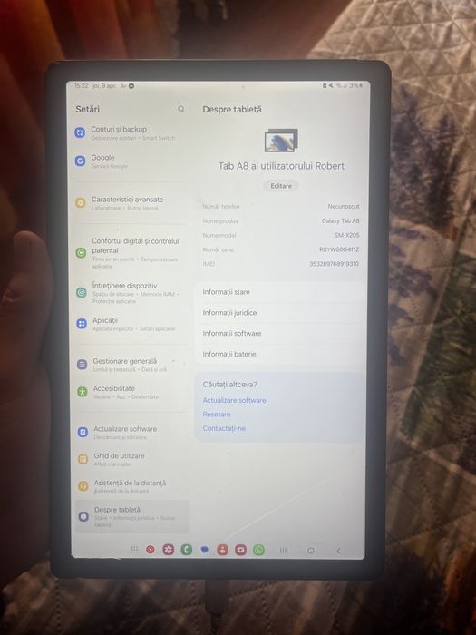 Tableta samsung galaxy tab a8