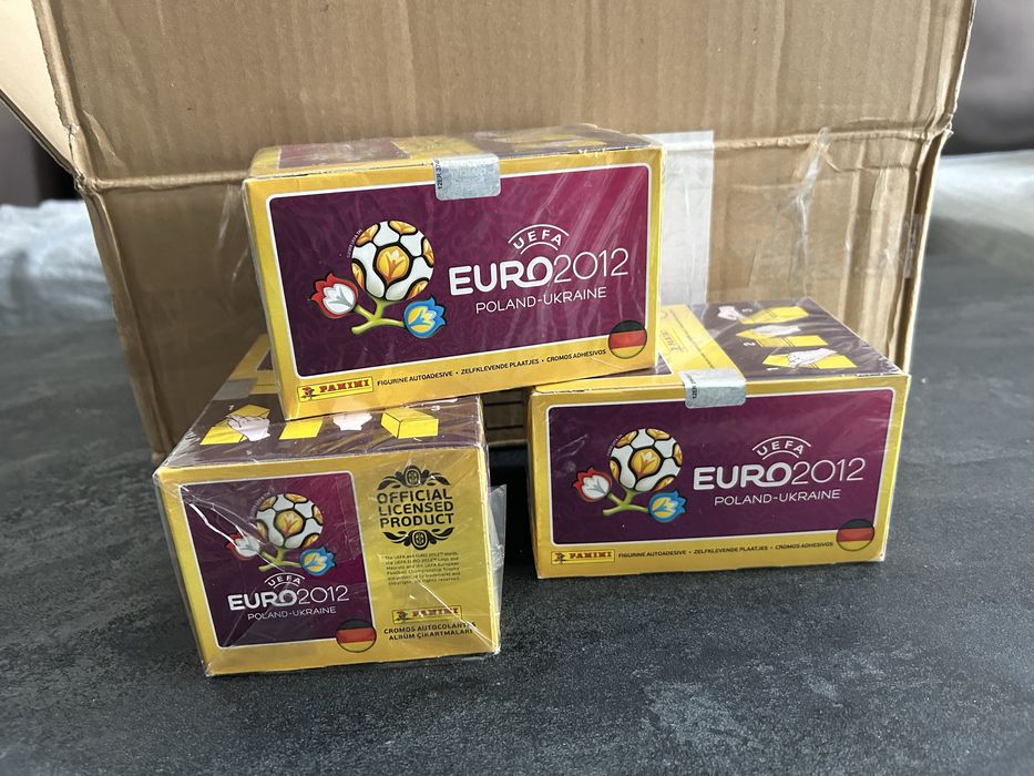 Промоция! Panini Euro 2012 – неотворена кутия със 100 пакета