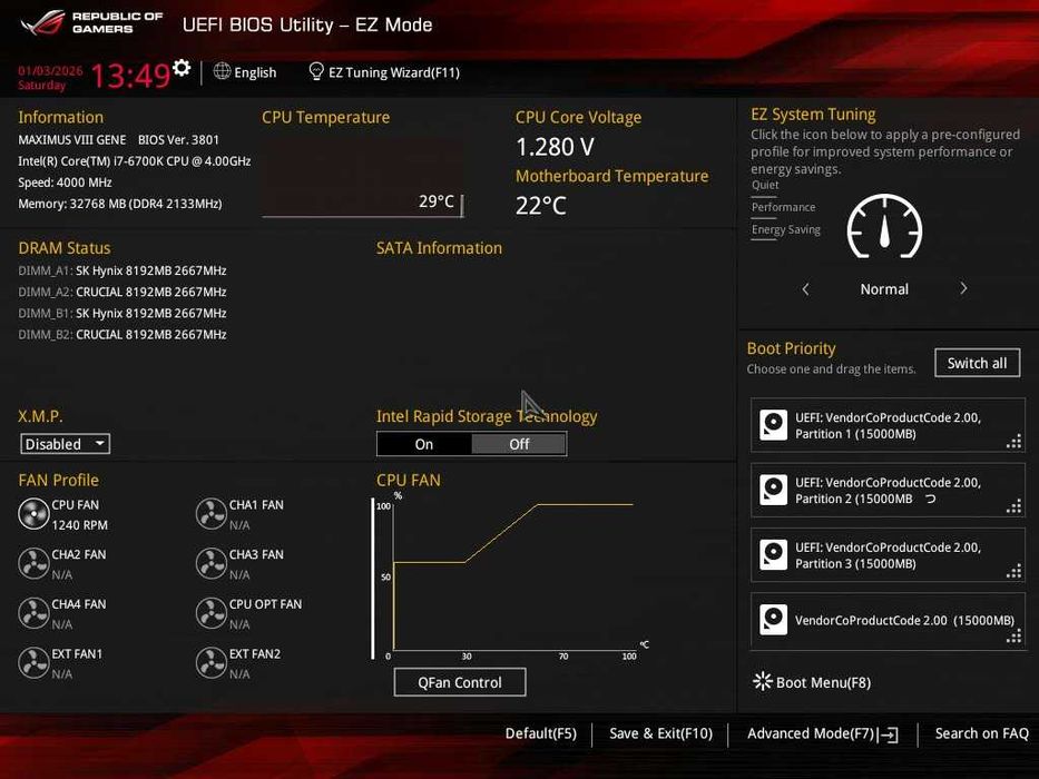 Дъно Дънна платка ASUS Z170 Maximus VIII GENE 1151 DDR4 OVERCLOCK