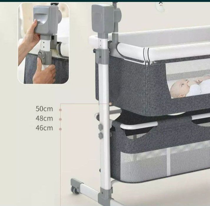 Даставка бесплатная. Детская электрический люьлка Прикроватная кроват