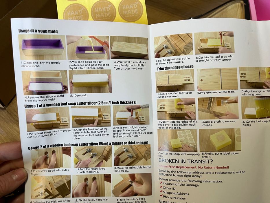 Комплект за леене и рязане на домашно приготвени сапуни