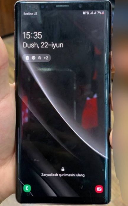 Samsung Galaxy Note 9, 128 GB, 6 GB RAM. Ekrani ideal ishlaydi, barcha