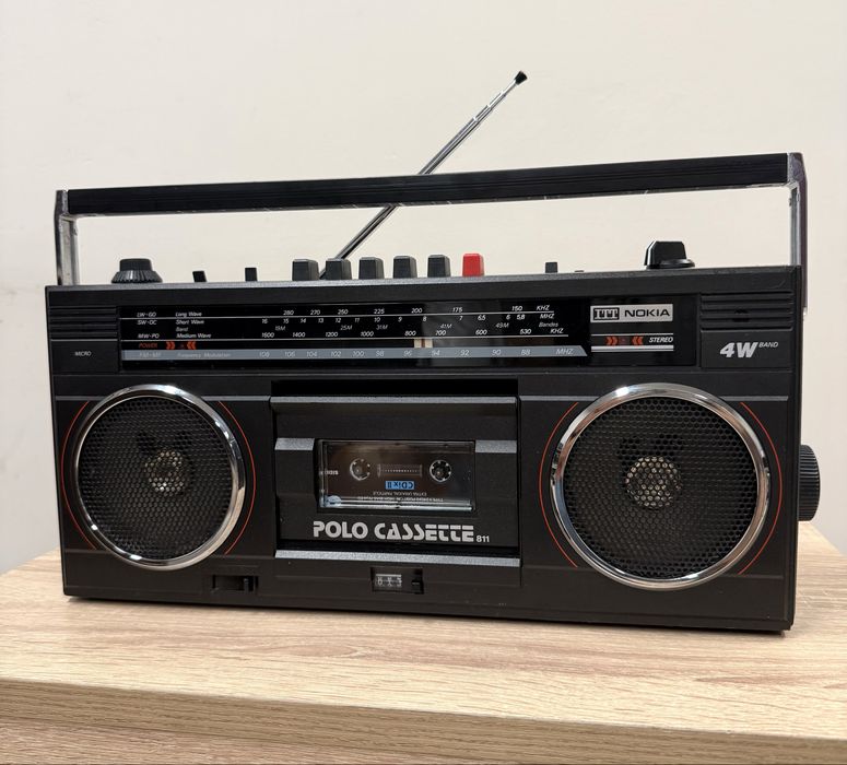 Ретро радиокасетофон ITT-Nokia Polo Cassette 811 - Boombox - Профилактиран