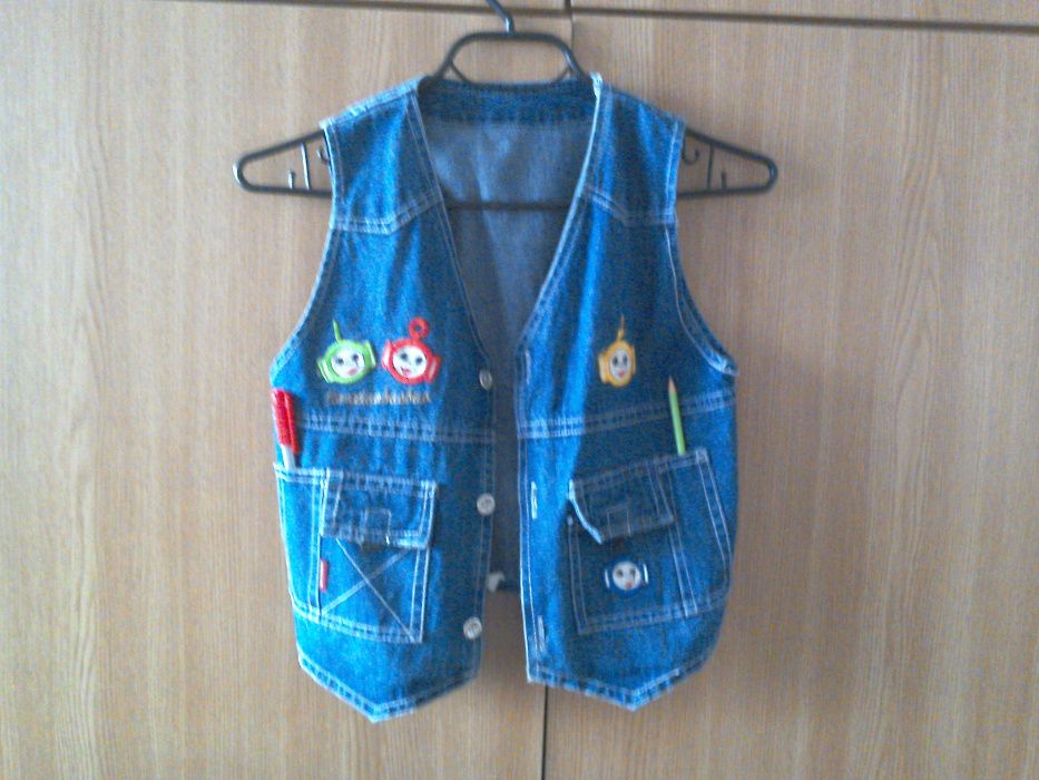 Vestă denim/blug băieți/fete - 6 - 8 -10 ani