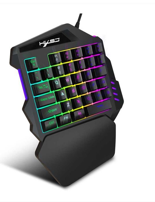 Гейминг клавиатура HXSJ, V100 с 35 клавиша, USB, черен