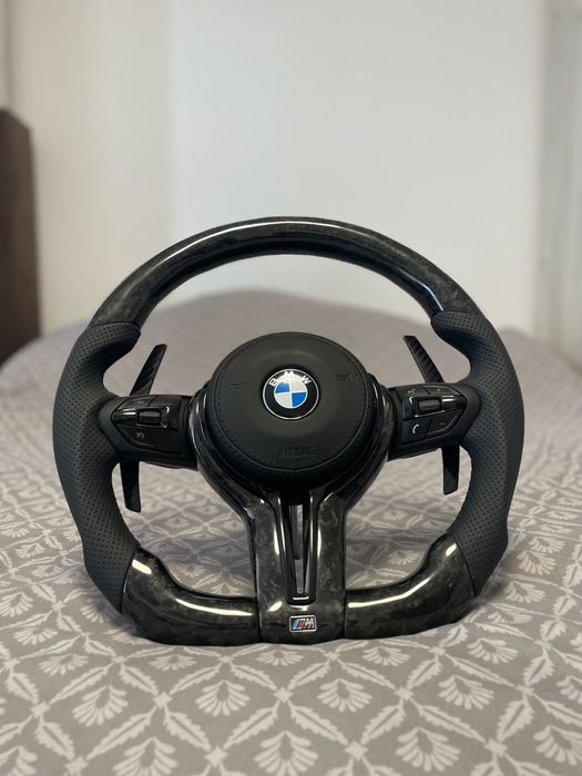 volan carbon forjat custom BMW F10 F36 F30 F01 seria 3 4 5 6 7