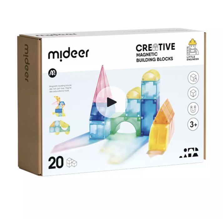 Магнитный конструктор mideer в подарочной упаковке